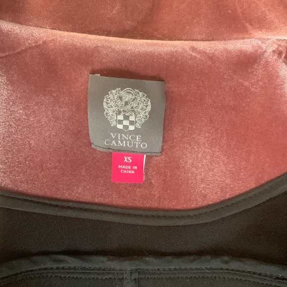 Vince Camuto XS Gilded Rose Velvet Jacket: Mauve - Picture 6 of 7